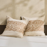 30%Linen + 70% Cotton Duvet Cover Set - Logo Embroidery