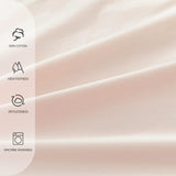 Juego de sábanas de algodón orgánico de 250 hilos con volantes