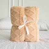 Manta de terciopelo Sherpa + Taff, diseño en 3D