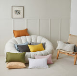 Funda de almohada lumbar de lino - Estilo básico