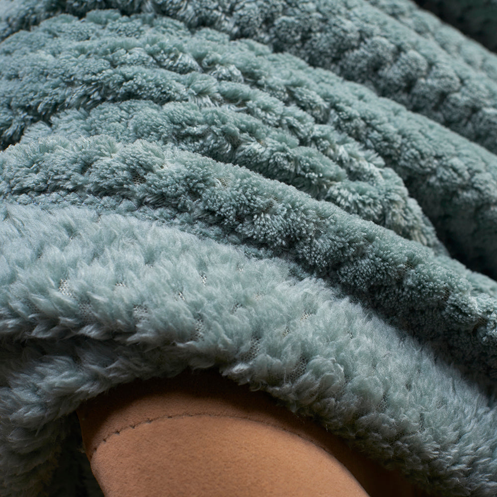 Manta de franela con estampado de lunares de jacquard