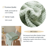 Manta de franela con estampado de lunares de jacquard