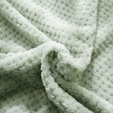 Manta de franela con estampado de lunares de jacquard