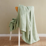 Manta de franela con estampado de lunares de jacquard