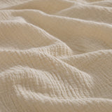 Juego de funda nórdica de muselina de 3 capas, 20 % lino + 80 % algodón