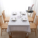 Linen Tablecloth - Colored Border