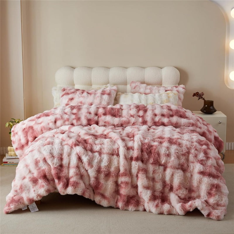 Fluffy best sale blanket set