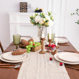 Cotton Macrame Table Runner - Tassels