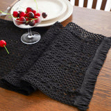 Cotton Macrame Table Runner - Tassels