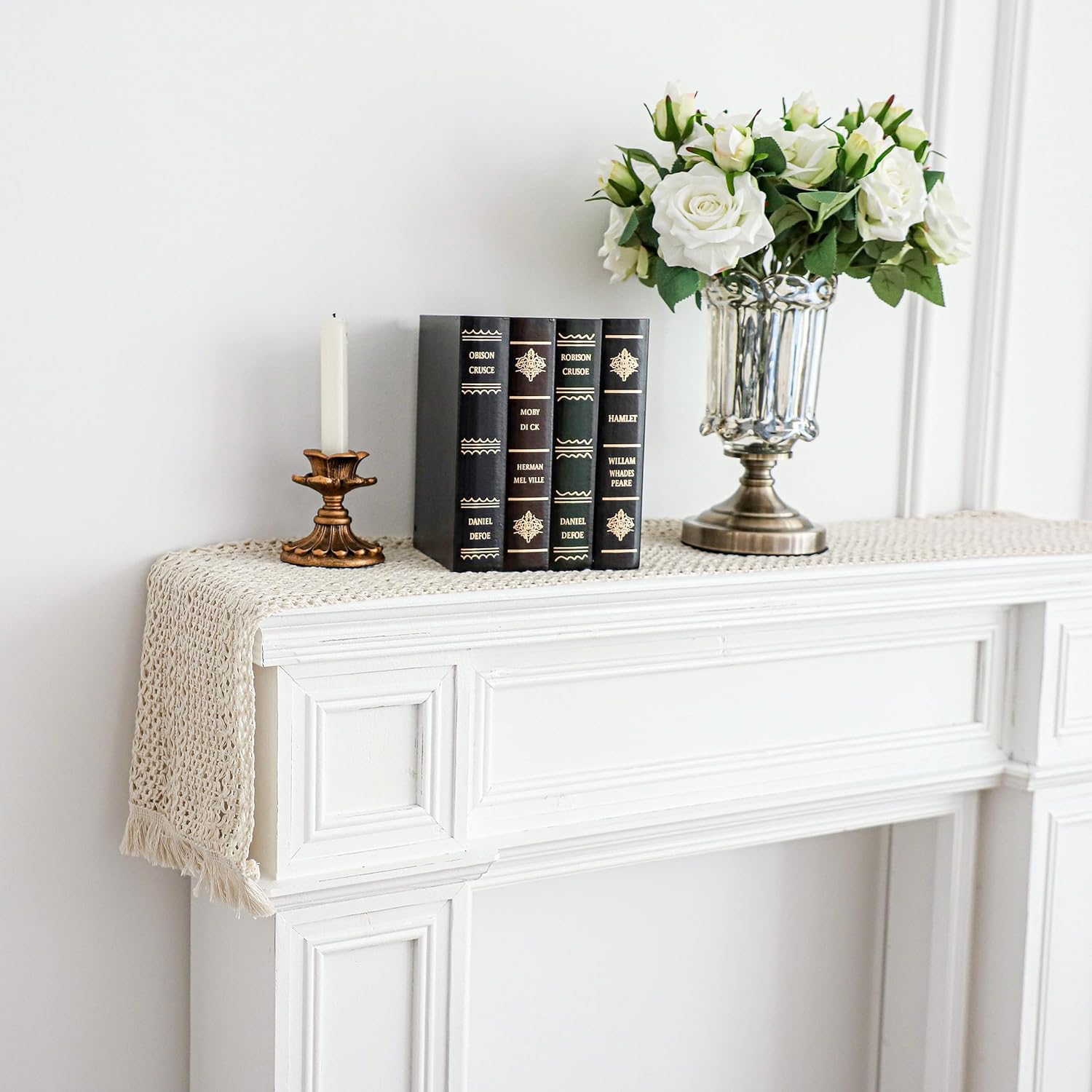 Cotton Macrame Table Runner - Tassels