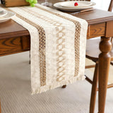 Linen + Cotton Table Runner - Tassels