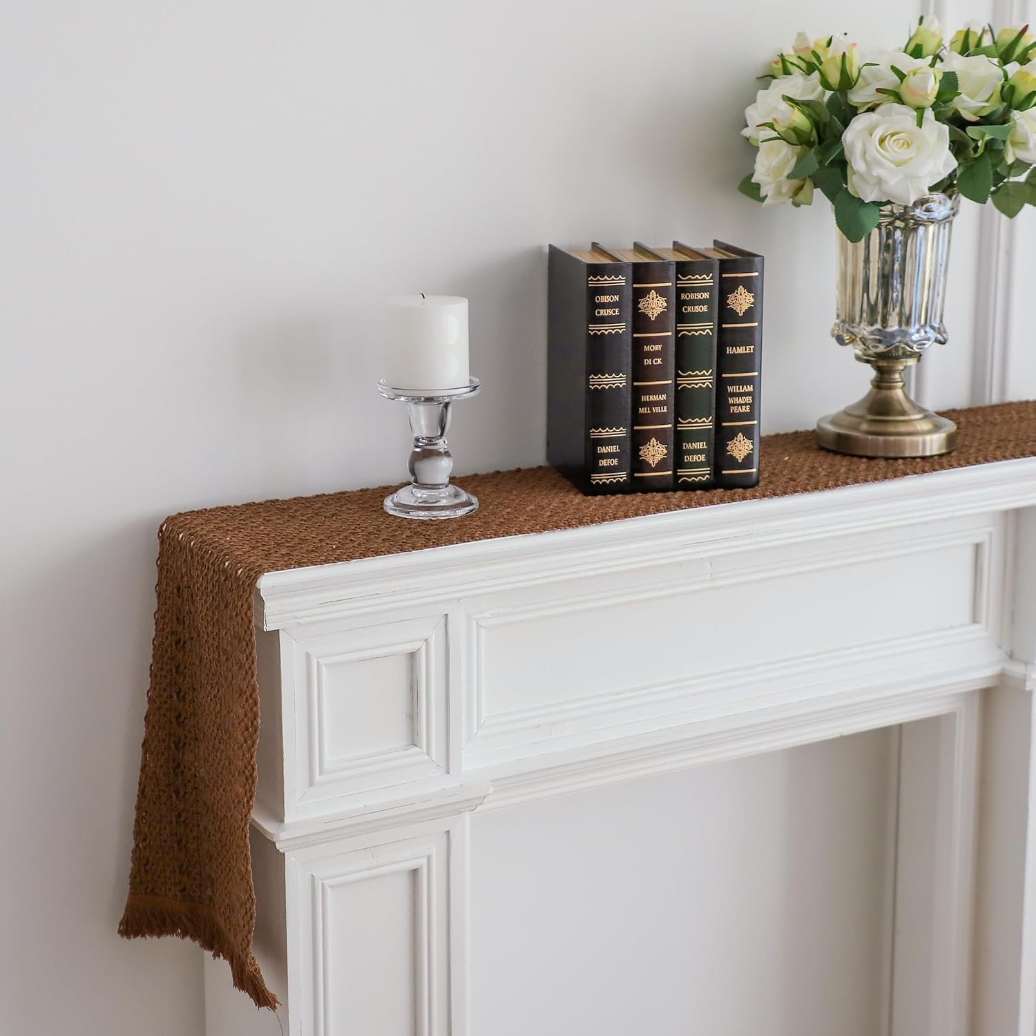 Cotton Macrame Table Runner - Tassels