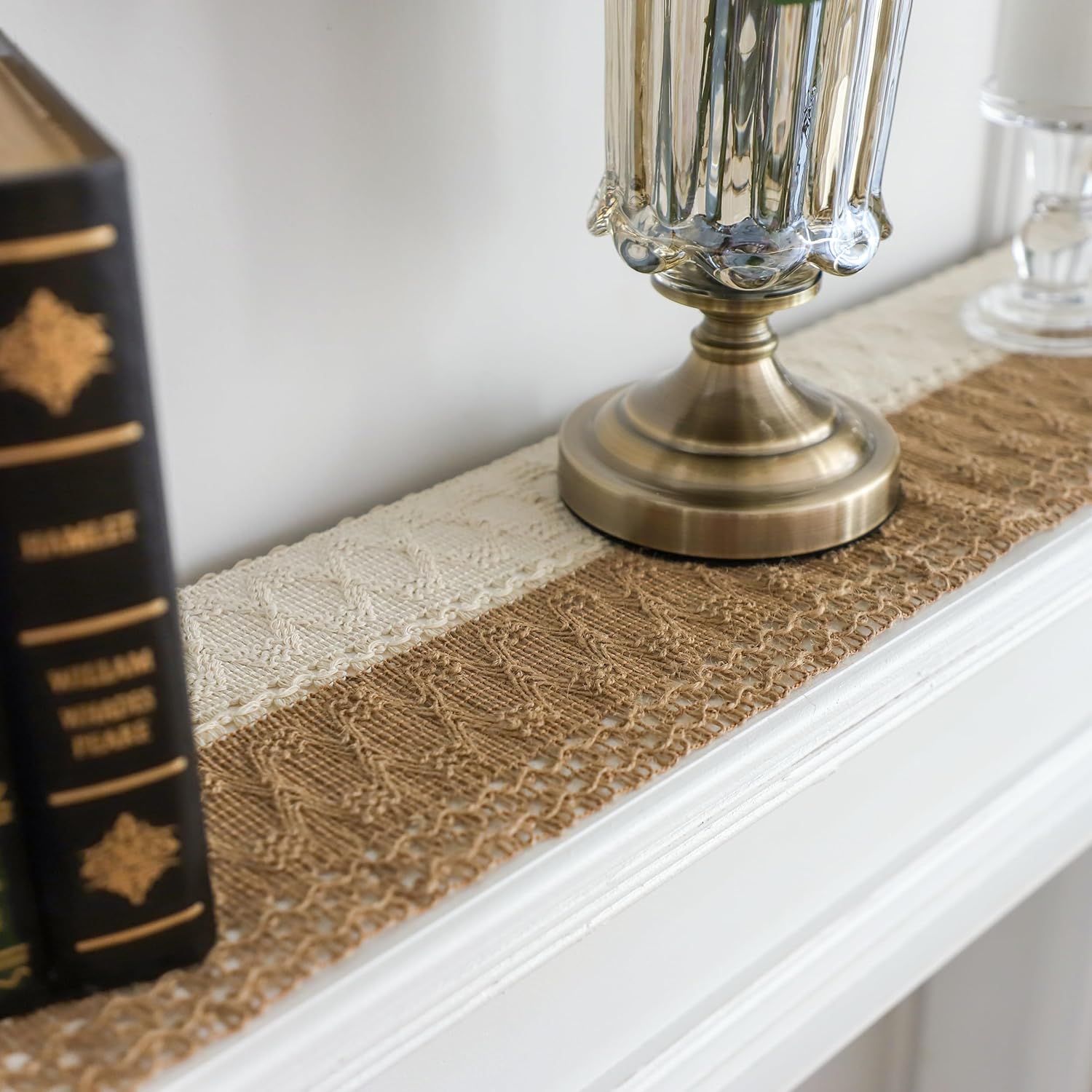 Linen + Cotton Table Runner - Tassels