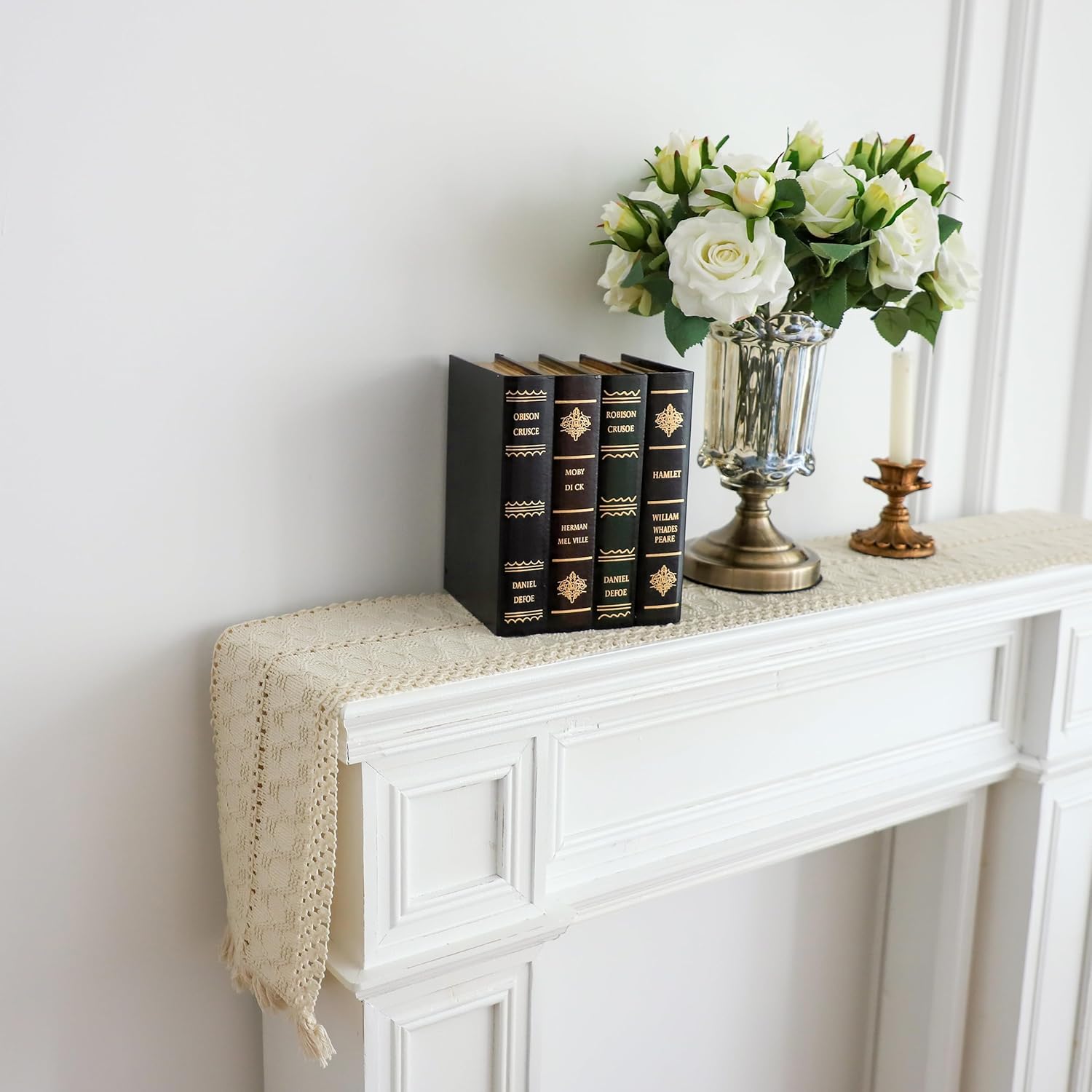 Cotton Macrame Table Runner - Tassels