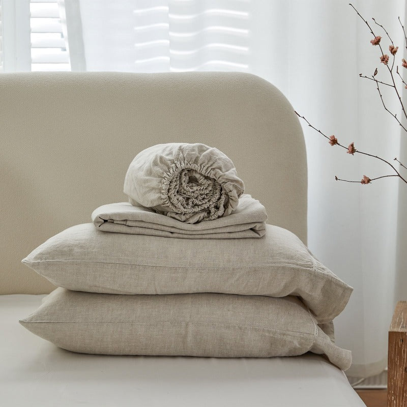 Linen Hemstitch - Premium Linen Sheets - Shop Now