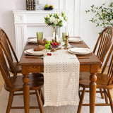 Cotton Macrame Table Runner - Tassels