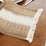 Linen + Cotton Table Runner - Tassels