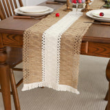 Linen + Cotton Table Runner - Tassels