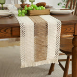 Linen + Cotton Table Runner - Tassels