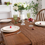 Cotton Macrame Table Runner - Tassels