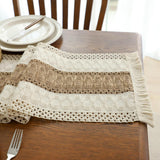 Linen + Cotton Table Runner - Tassels