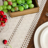 Cotton Macrame Table Runner - Tassels