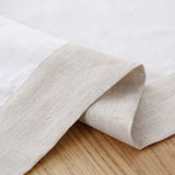 Linen Tablecloth - Colored Border