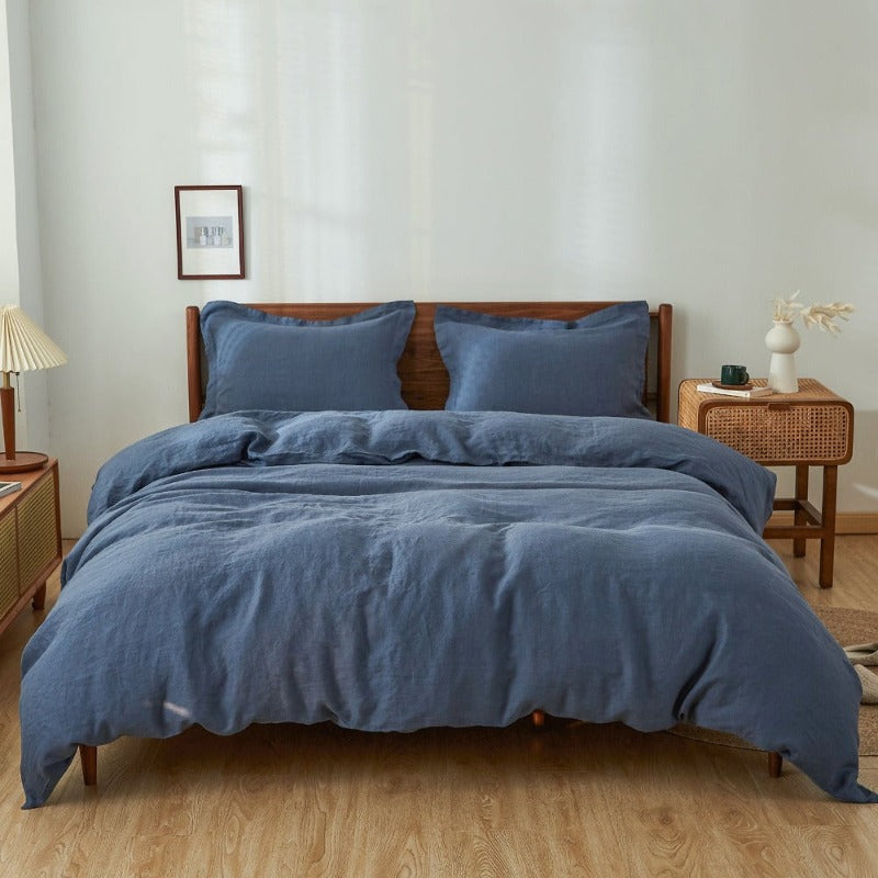 Linen Duvet Cover Set - Basic Style – Simple&Opulence