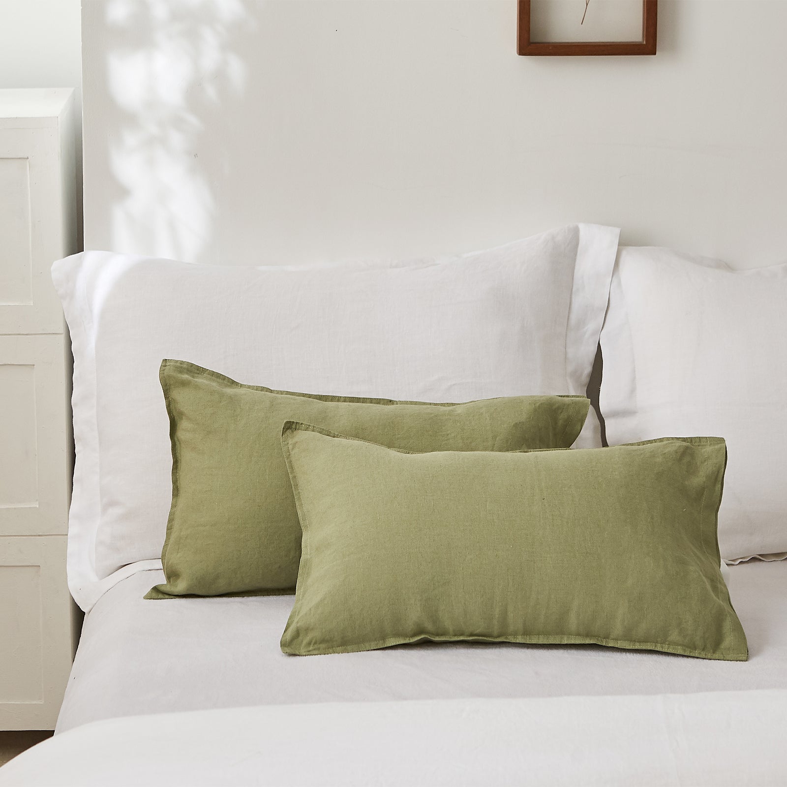 Linen Lumbar Pillow Cover - Basic Style